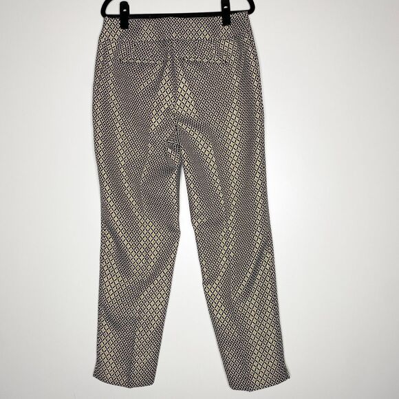 Talbots 2023 Slim Ankle Pants Medallion Jacquard Geometric Women's Size 6 - Picture 6 of 7